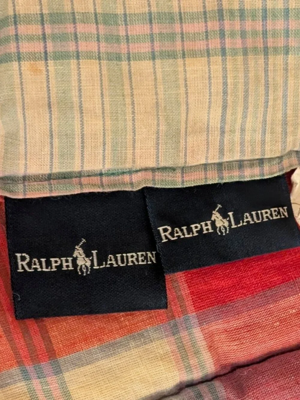 Vintage Ralph Lauren Twin Plaid Comforter 90s Madras